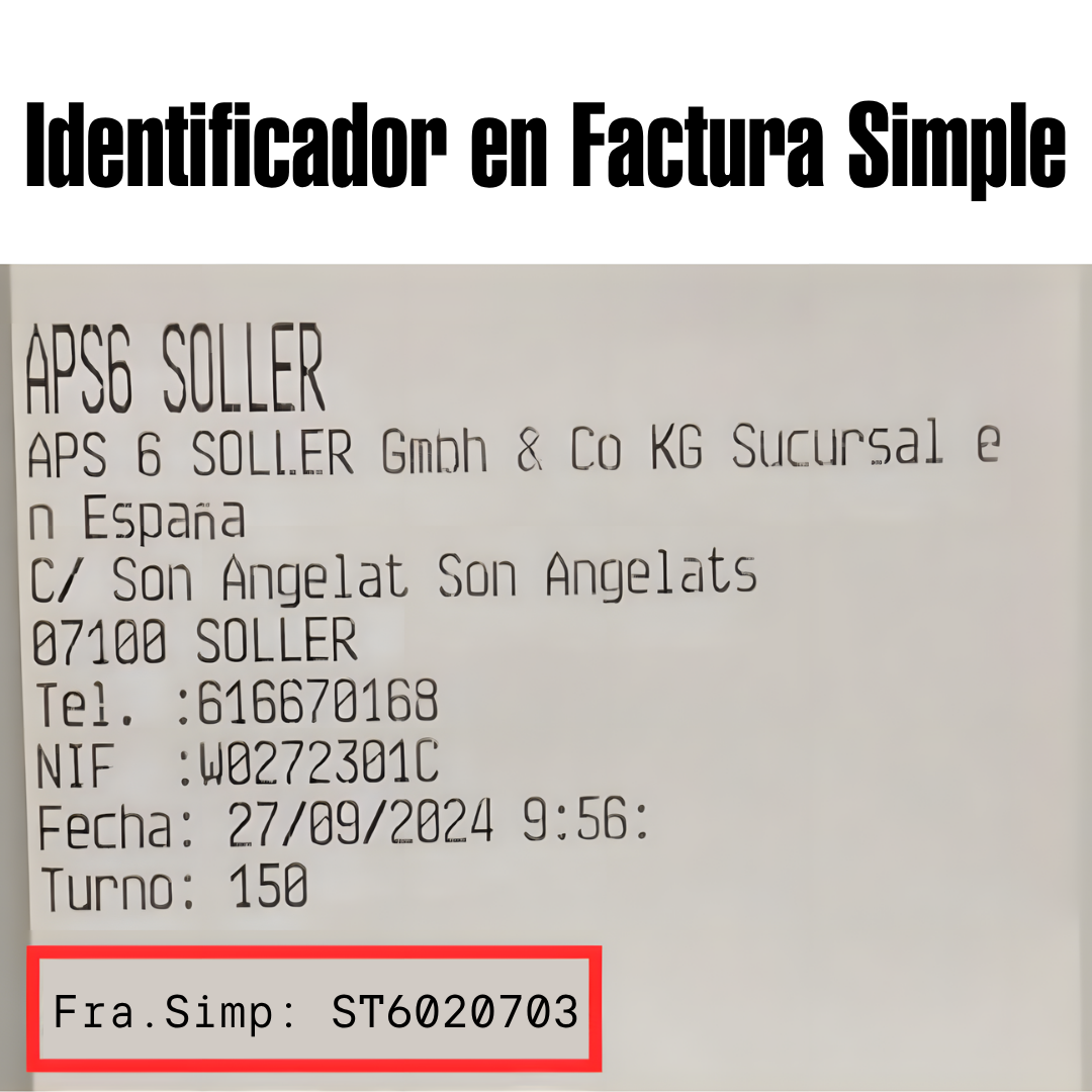 identificador fatura simple